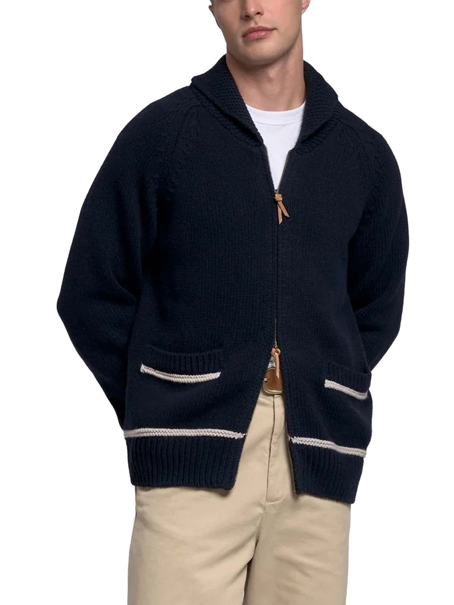 Sebago Cardigan Portclyde Blu