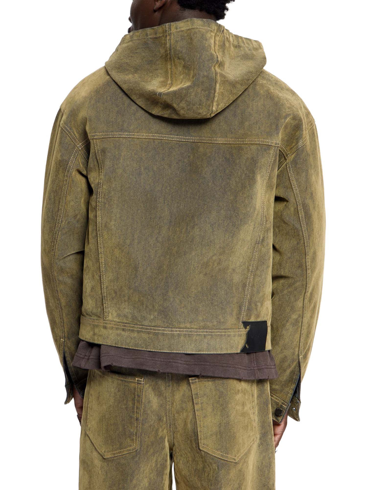 Daily Paper Giacca Brown Velvet Shield Denim Marrone