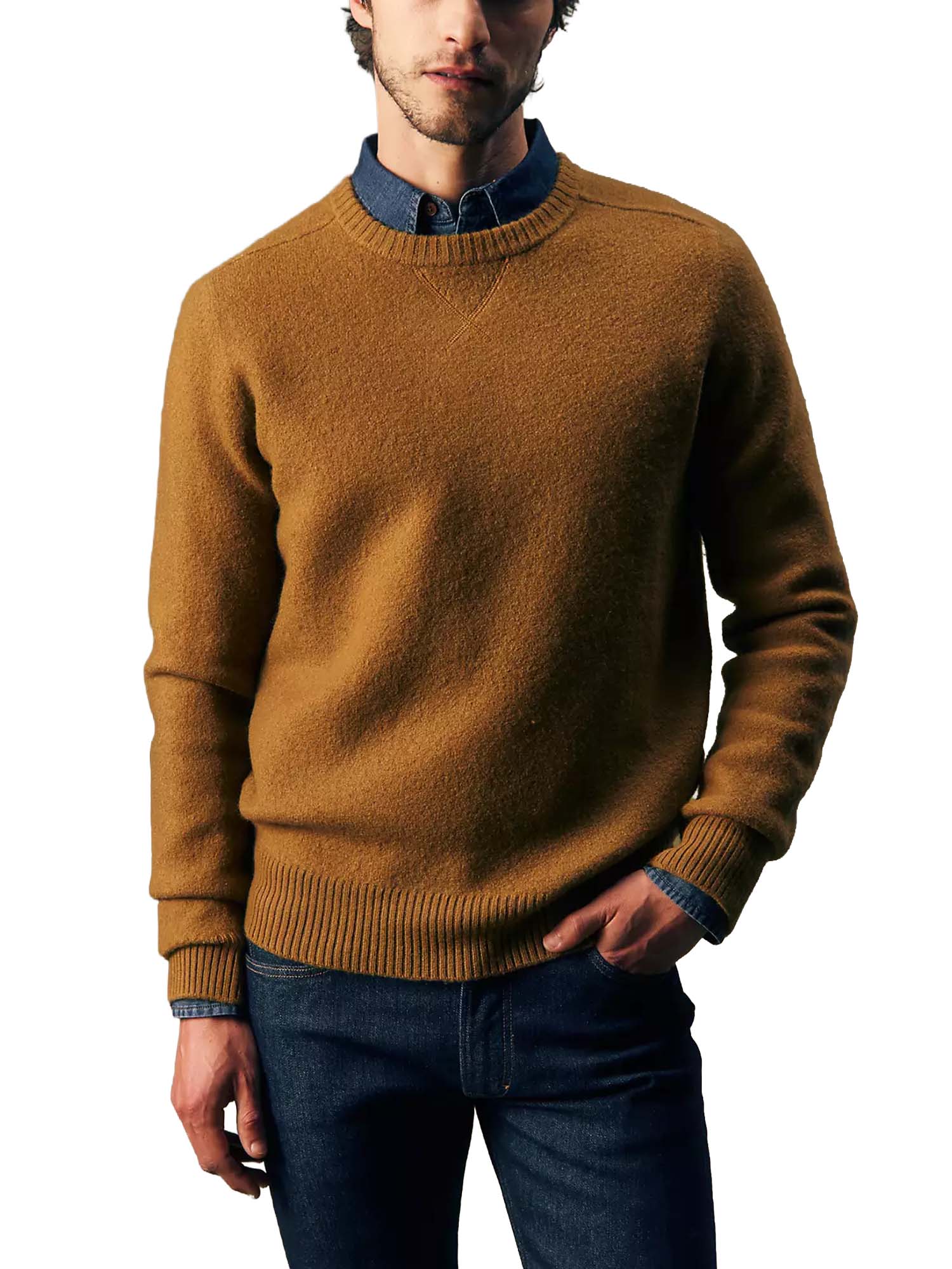 Maglione Gold Regular Boiled Wool