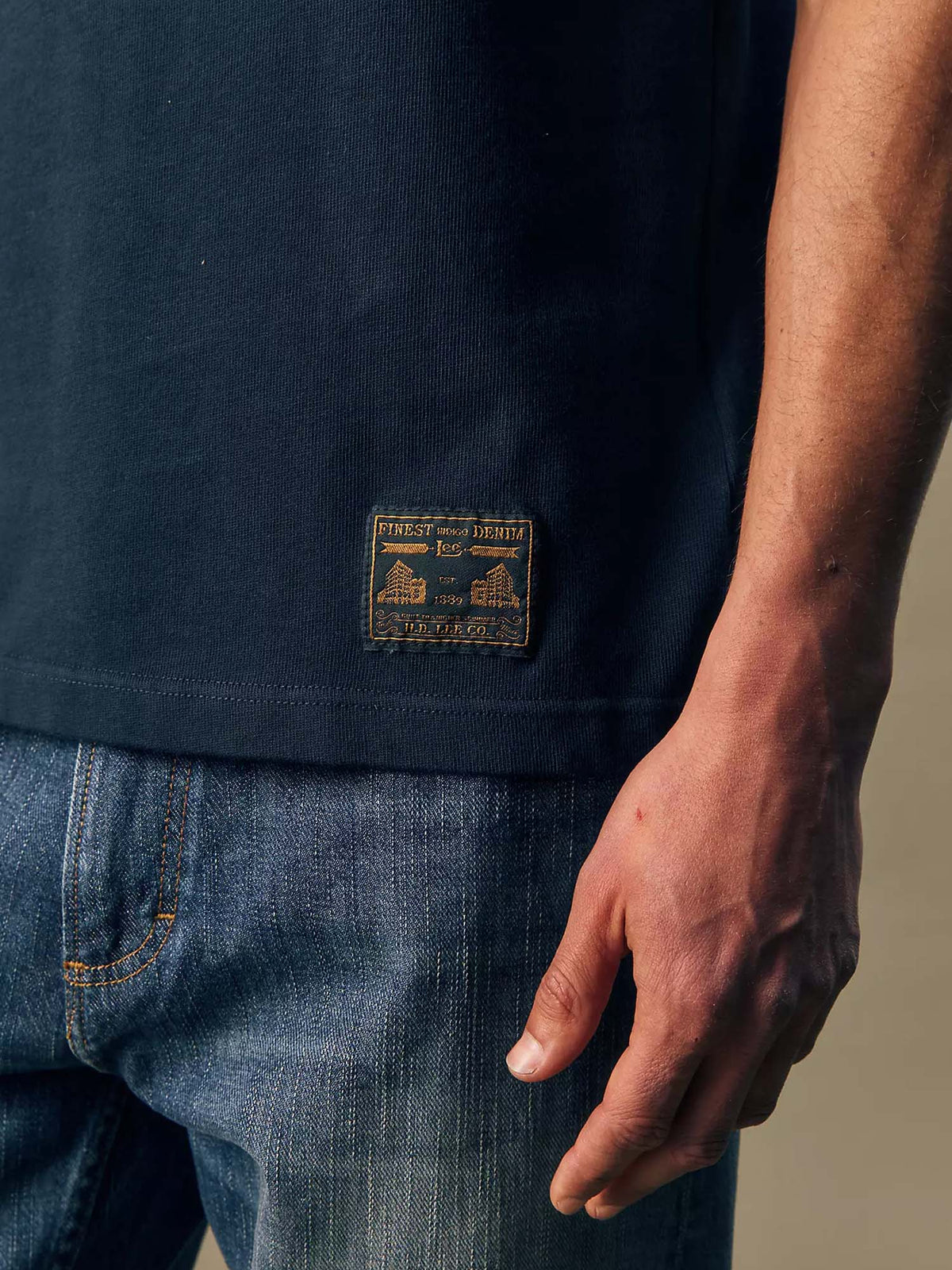 Lee Gold Regular Tee Blu