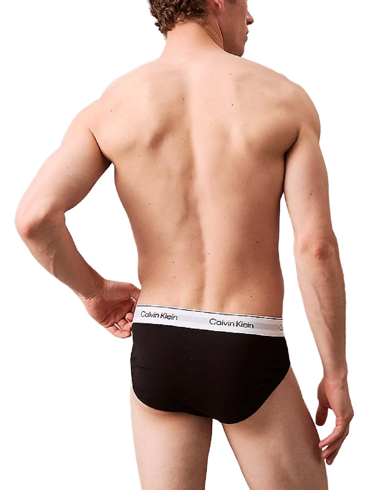 Calvin Klein Slip in confezione da 3 - Icon Cotton Stretch Nero