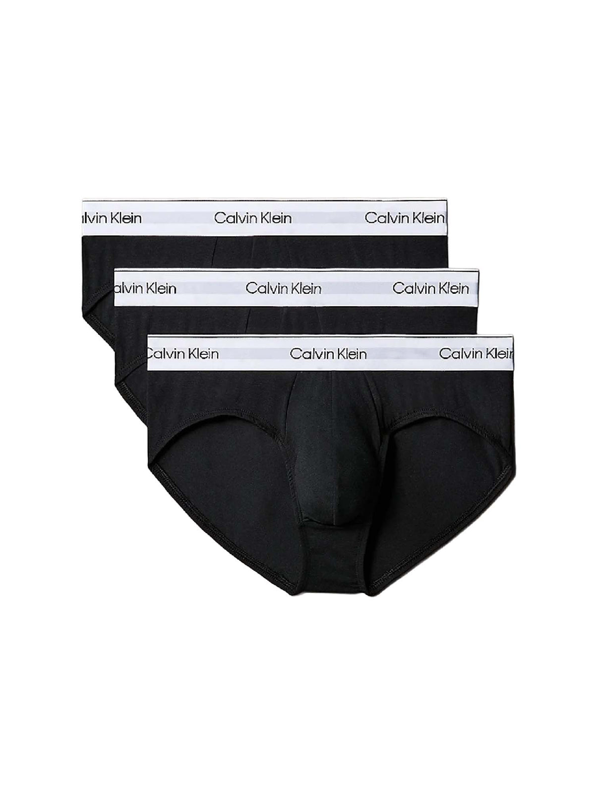 Calvin Klein Slip in confezione da 3 - Icon Cotton Stretch Nero
