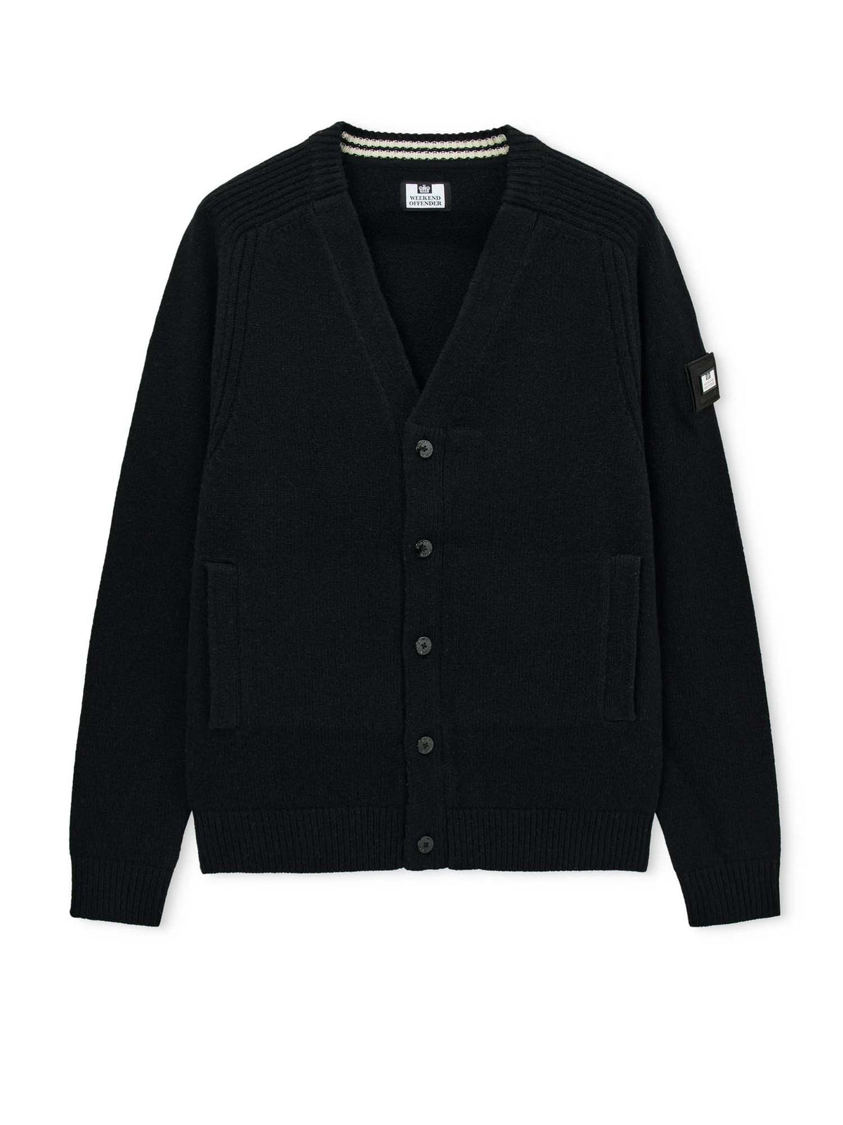 Weekend Offender Cardigan in lana Lauda Nero