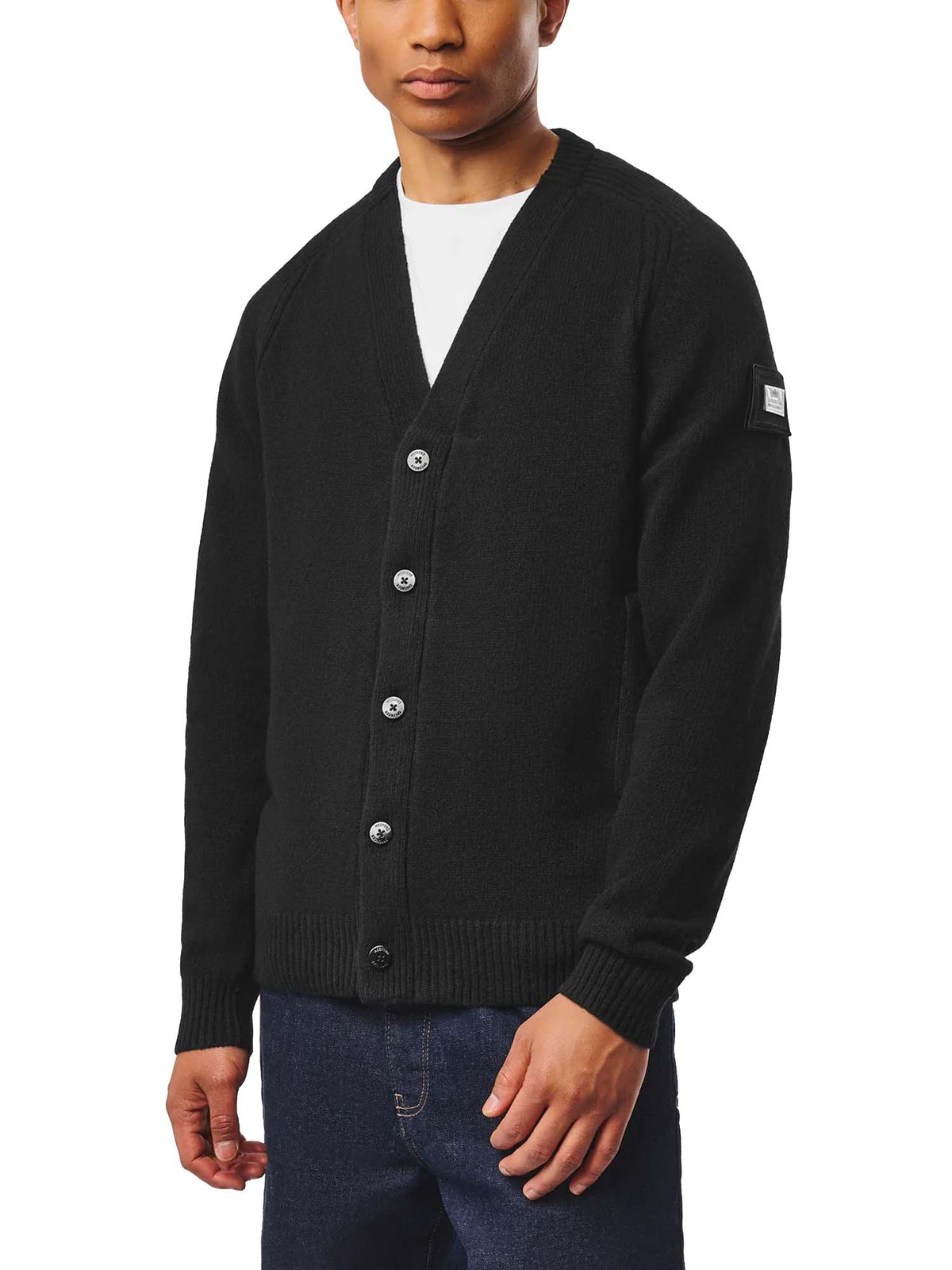 Weekend Offender Cardigan in lana Lauda Nero