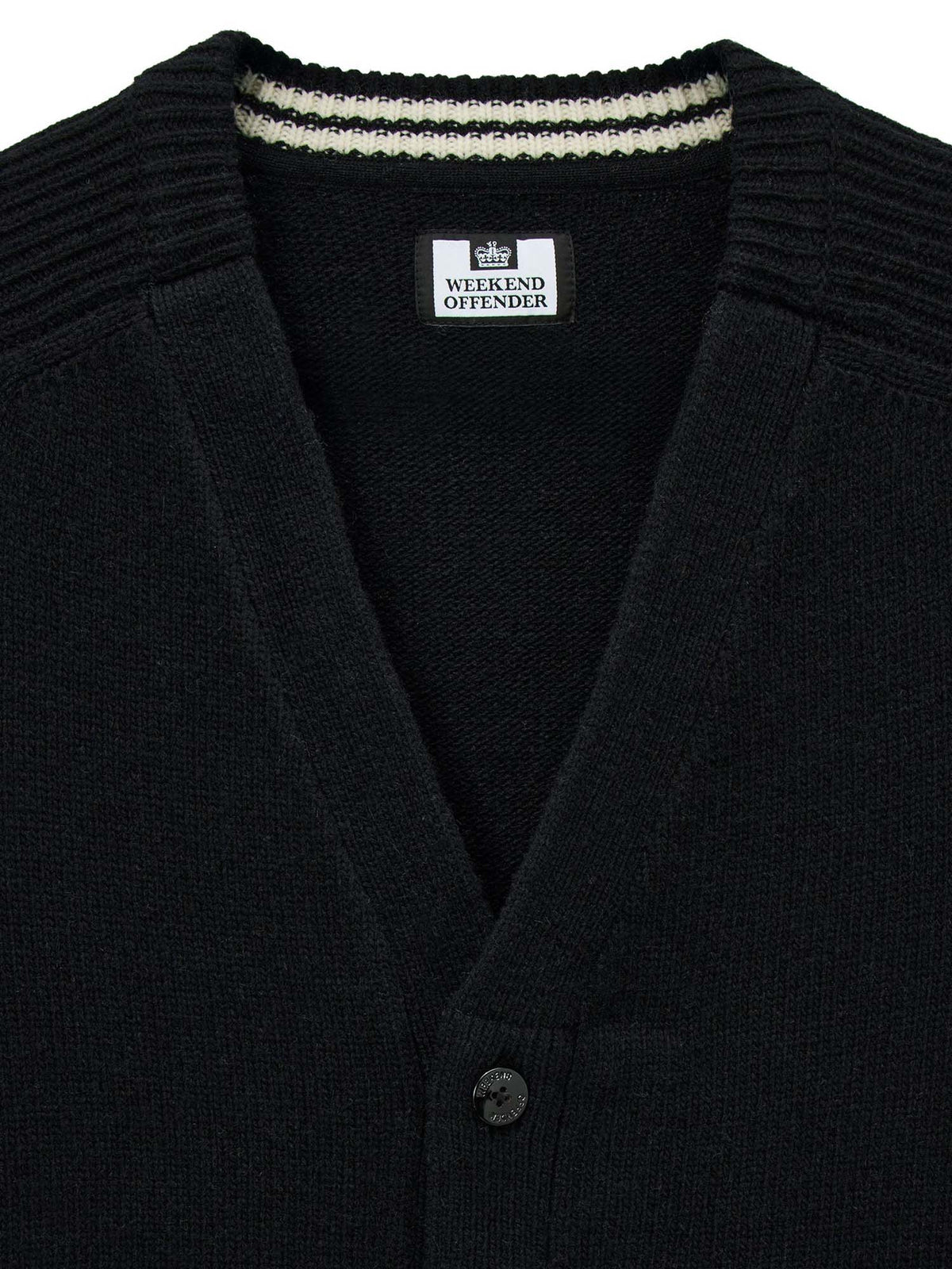 Weekend Offender Cardigan in lana Lauda Nero