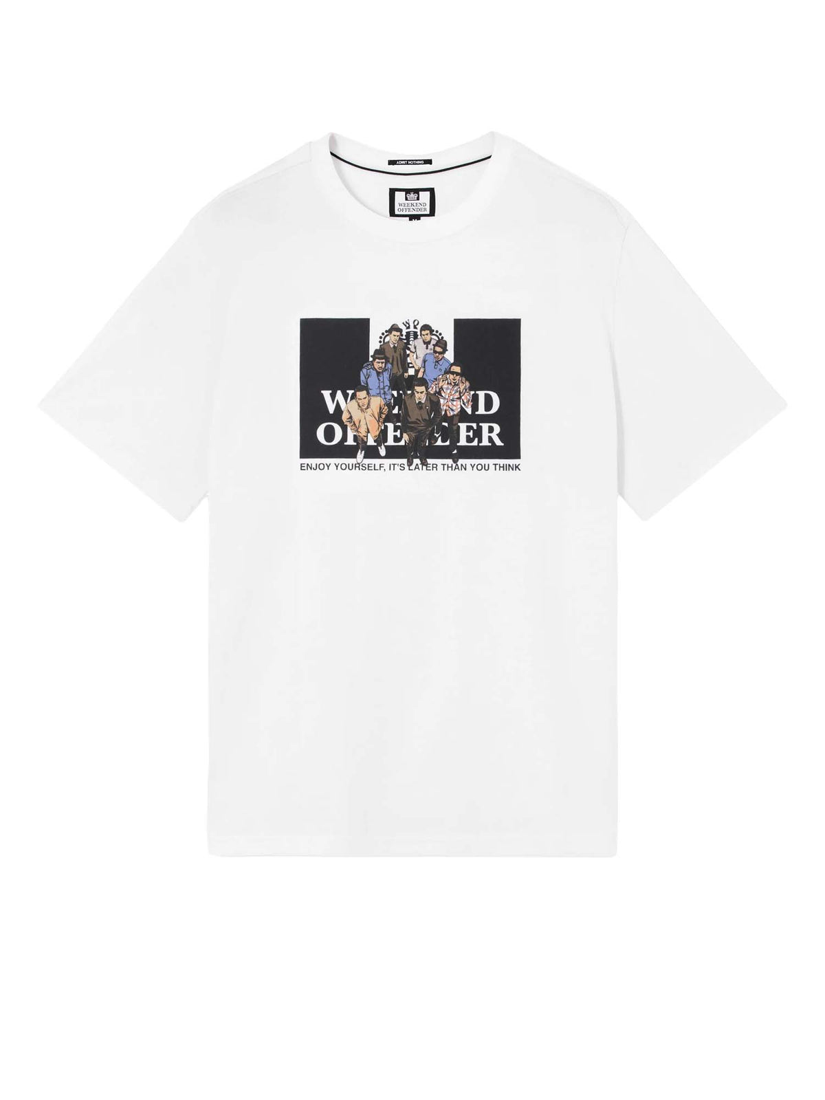 "Weekend Offender T-shirt Bianca con Stampa "Aka" Bianco"