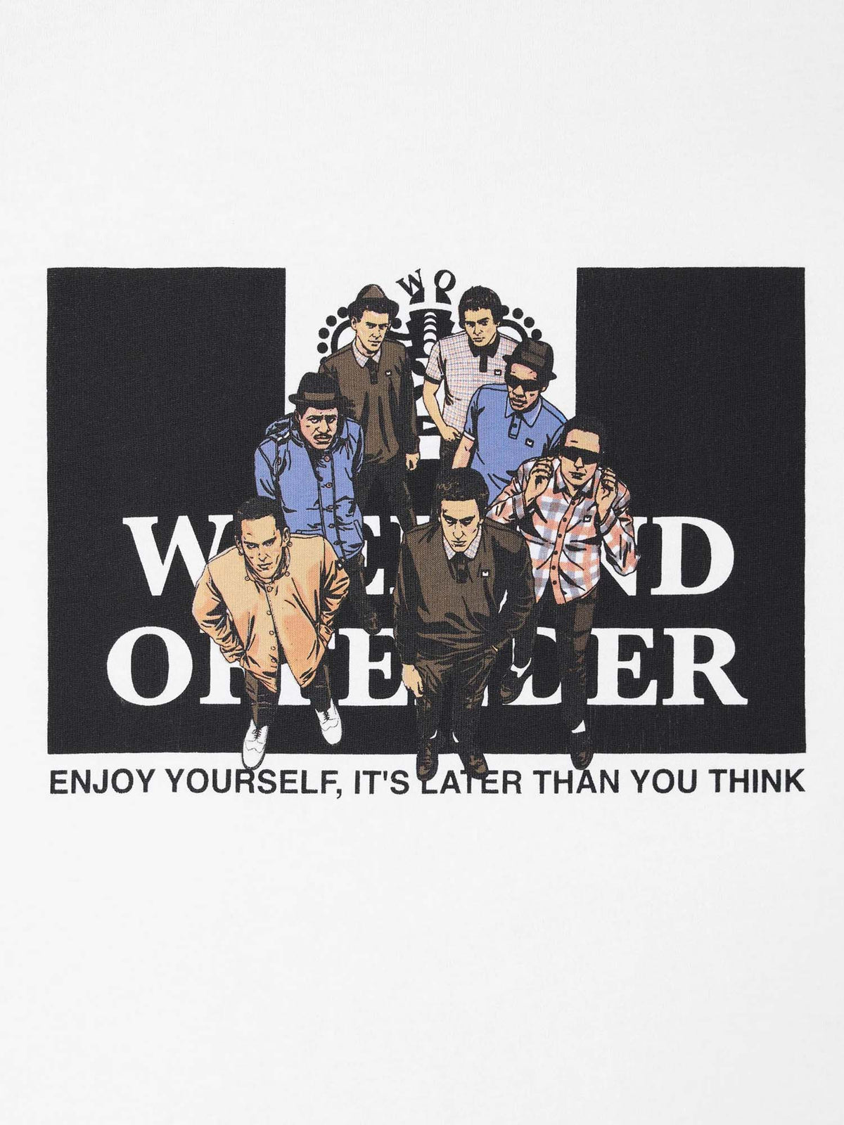 "Weekend Offender T-shirt Bianca con Stampa "Aka" Bianco"