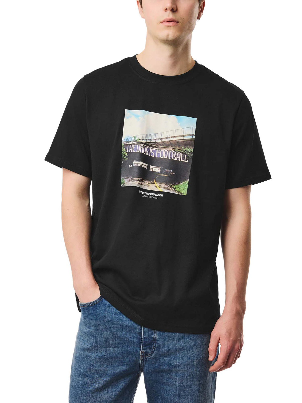 Weekend Offender T-Shirt The Drug Grafica Nera Nero