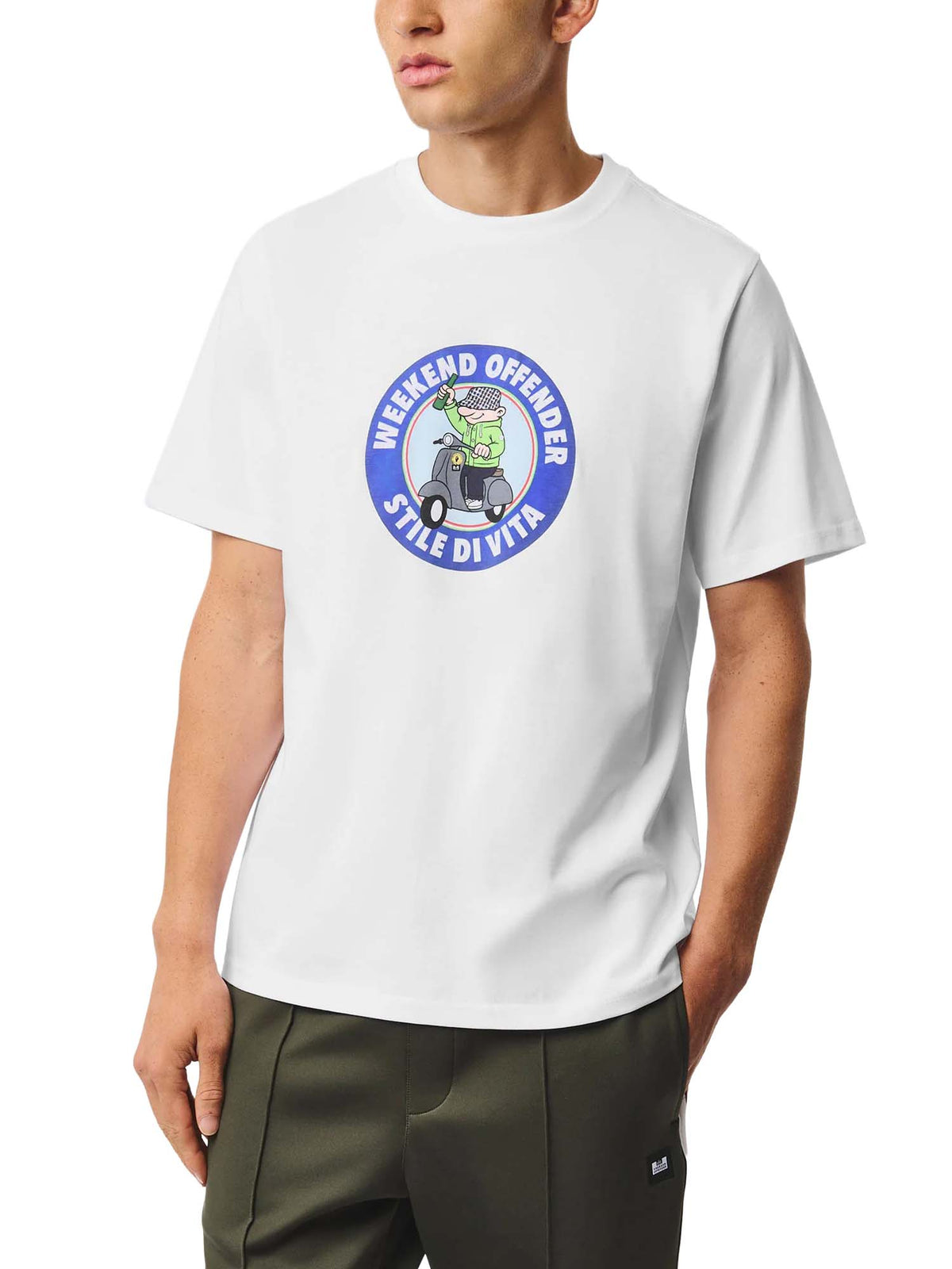 Weekend Offender T-Shirt Vitae Grafica Bianca Bianco