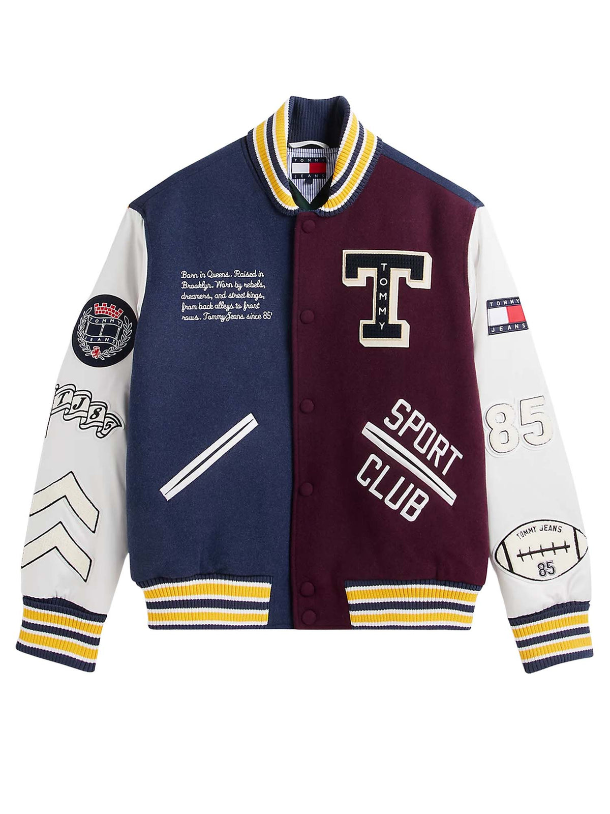 Tommy Jeans Giacca college in misto lana Multicolore