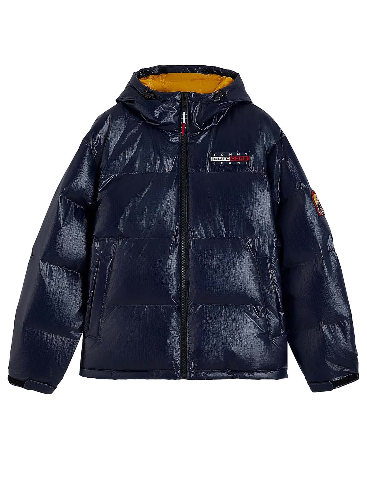 Tommy Jeans Piumino Alaska con finitura lucida e logo Blu
