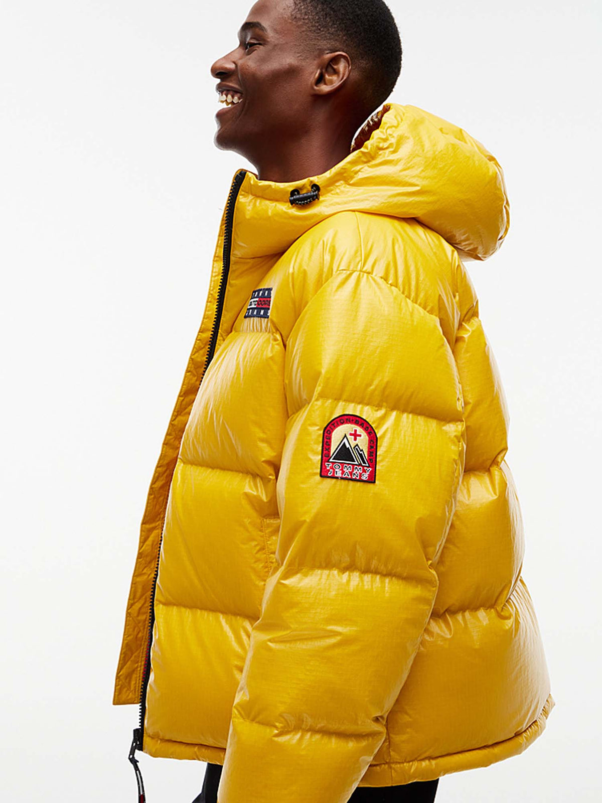 Tommy Jeans Piumino Alaska con finitura lucida e logo Multicolore
