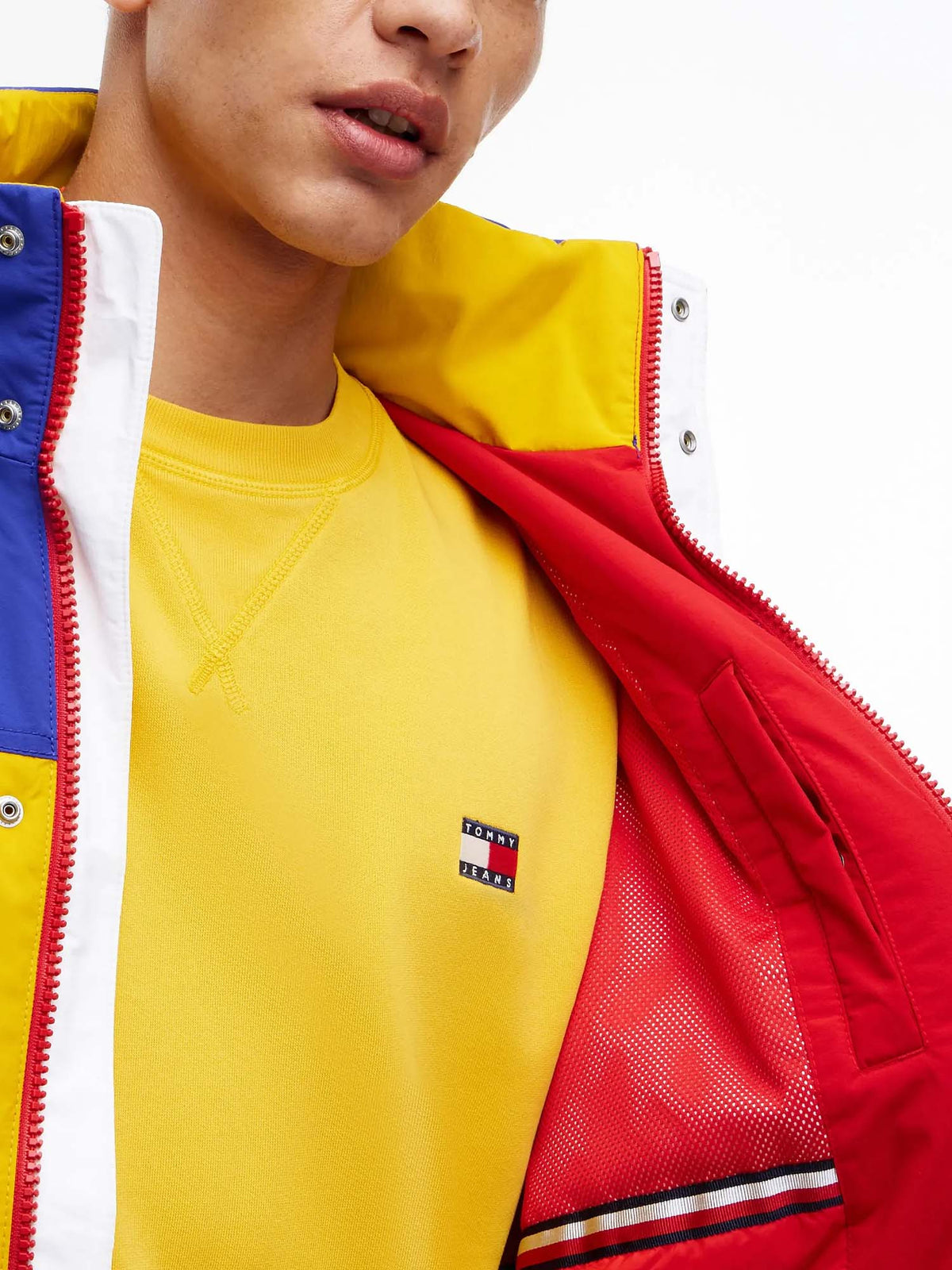 Tommy Jeans Giacca imbottita relaxed con blocchi di colore Multicolore