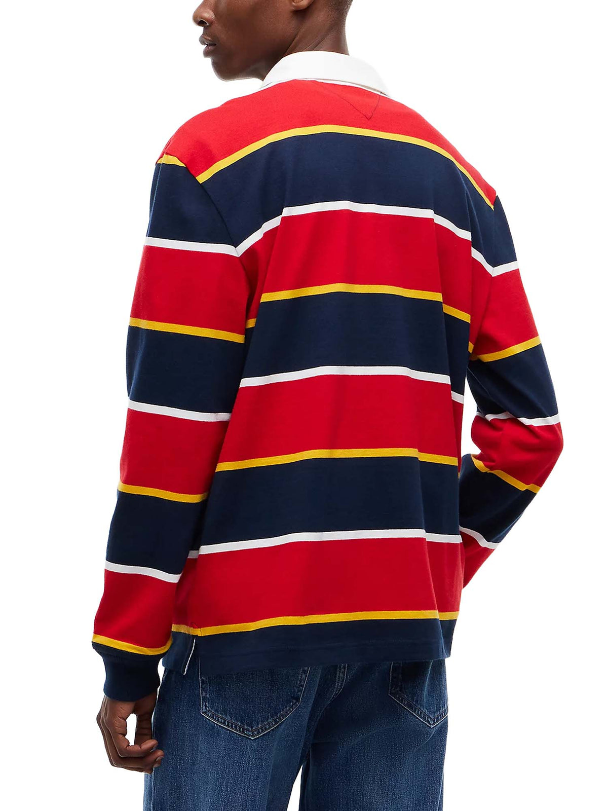 Tommy Jeans Polo rugby relaxed fit con distintivo Multicolore