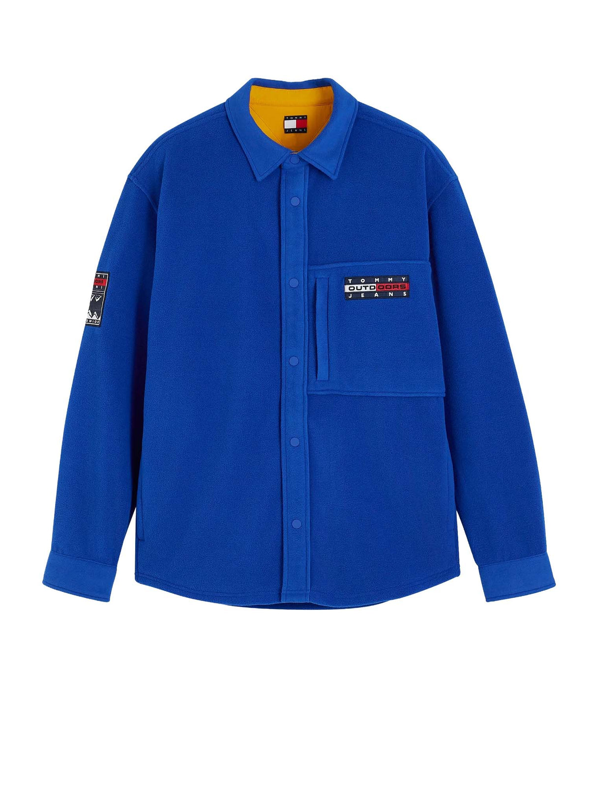 Tommy Jeans Camicia a maniche lunghe Tommy Jeans Logo Fleece Blu