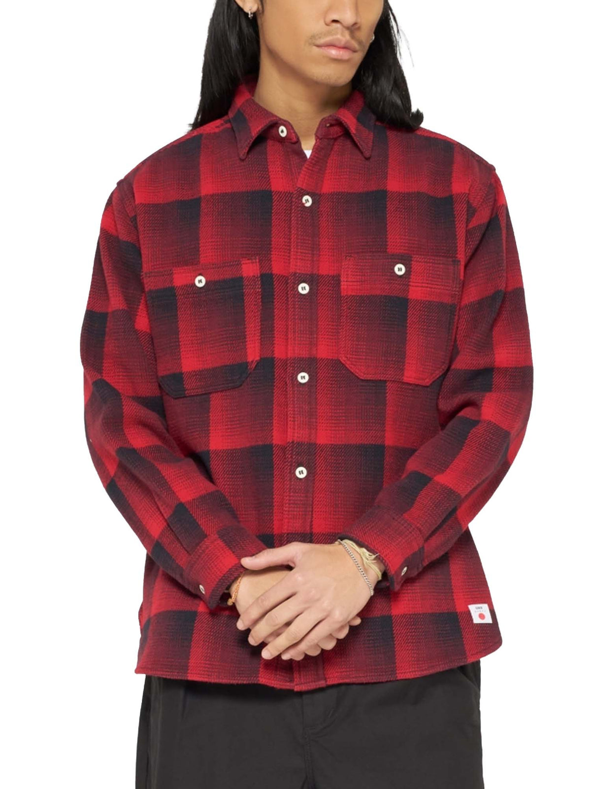 Edwin Work Shirt Rosso