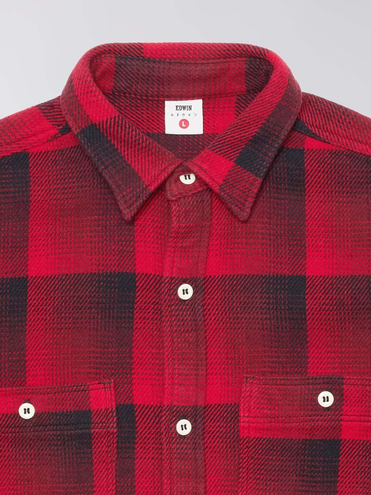 Edwin Work Shirt Rosso