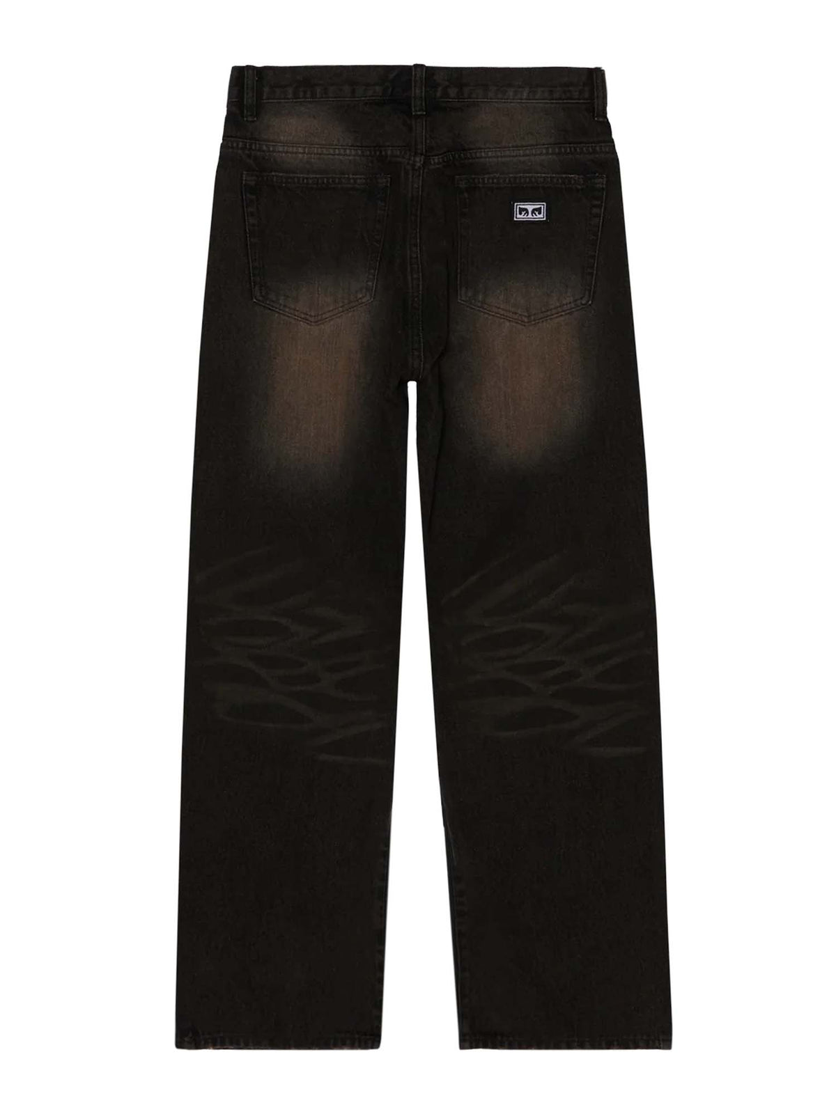 Obey Studded Boxcar Straight Leg Denim Nero