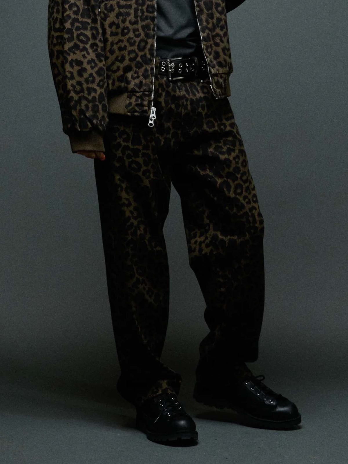 Obey Studded Boxcar Straight Leg Denim Animalier