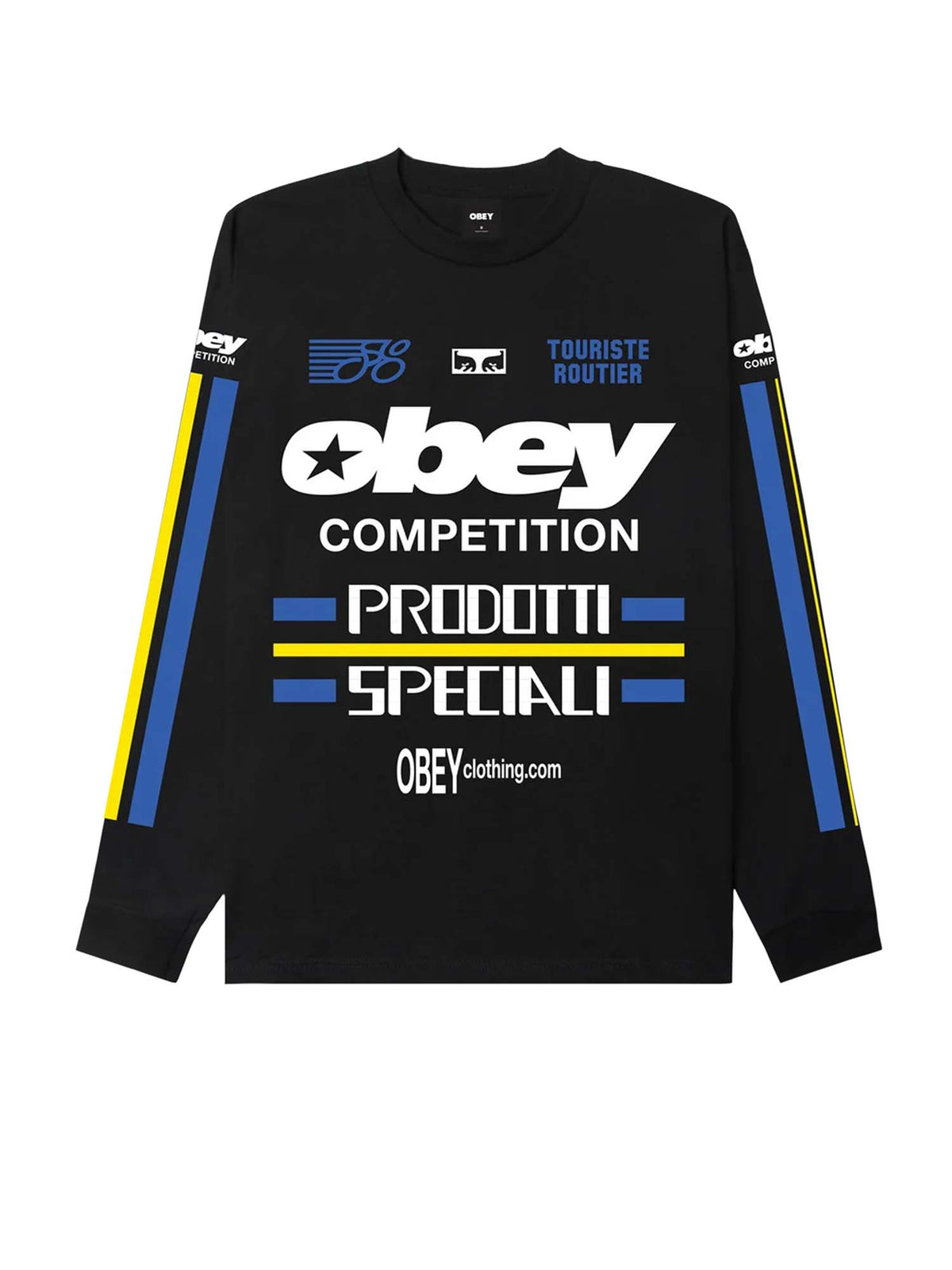 Obey Competition Classic Ls T-Shirt Nero