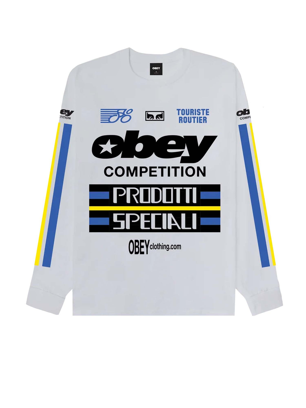 Obey Competition Classic Ls T-Shirt Bianco