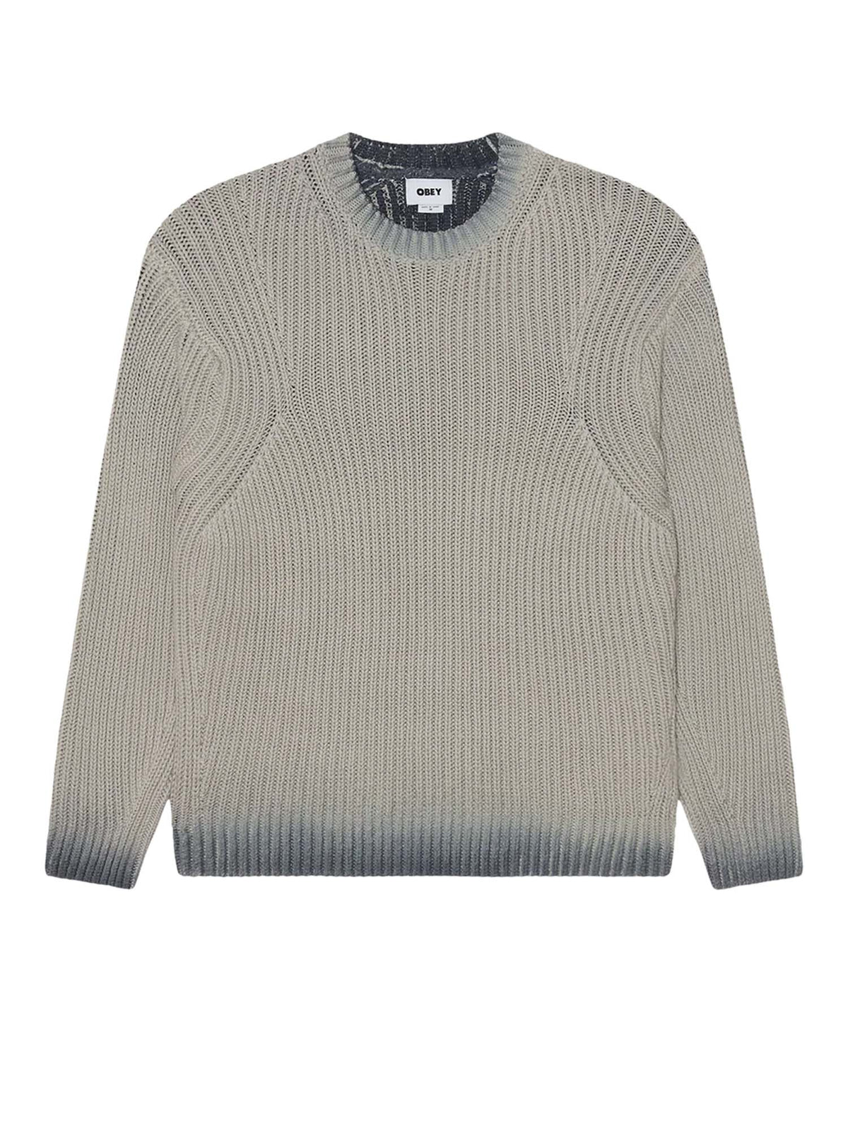 Obey Ian Faded Wash Sweater Grigio