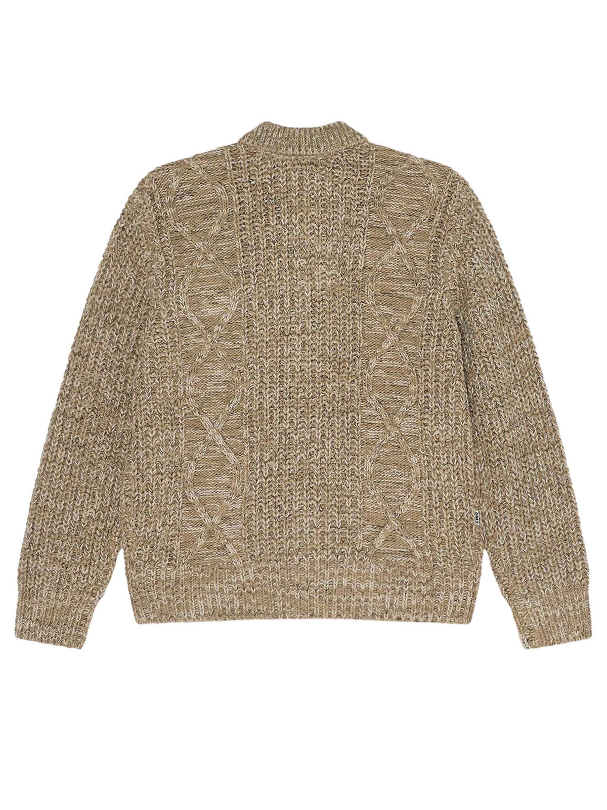 Obey Isar Button Up Sweater Verde