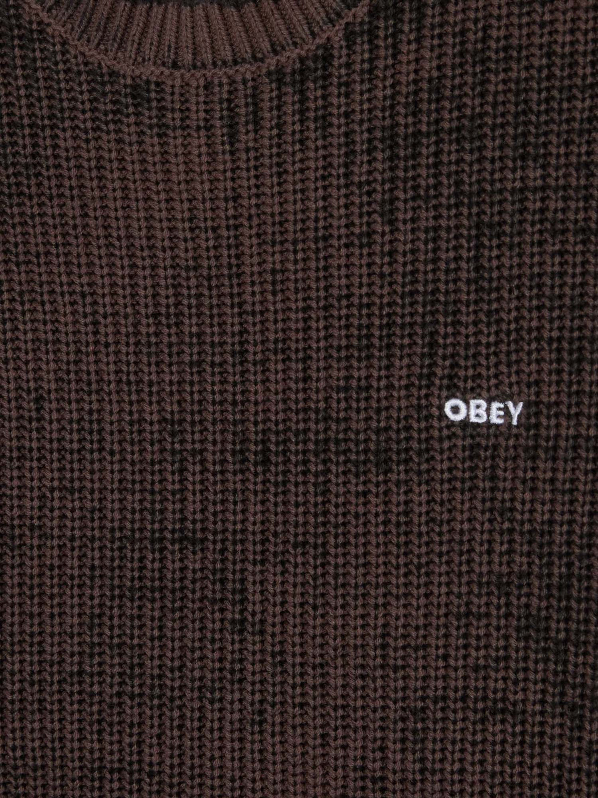 Obey Spray Effect Sweater Marrone