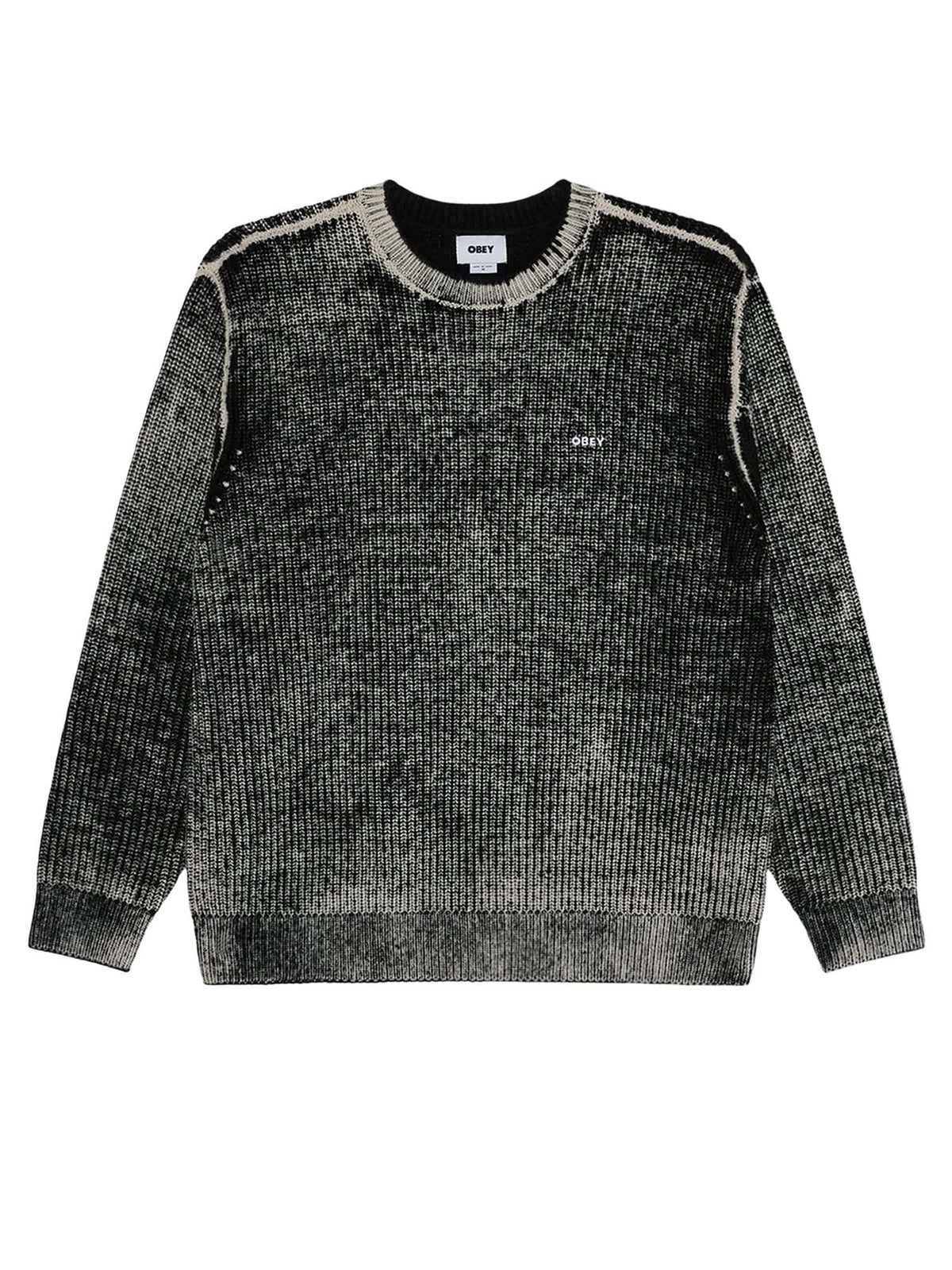Obey Spray Effect Sweater Nero