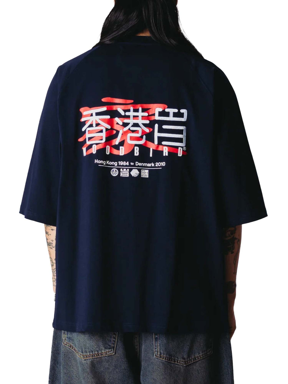 Woodbird WBBlake HK Home Tee Blu