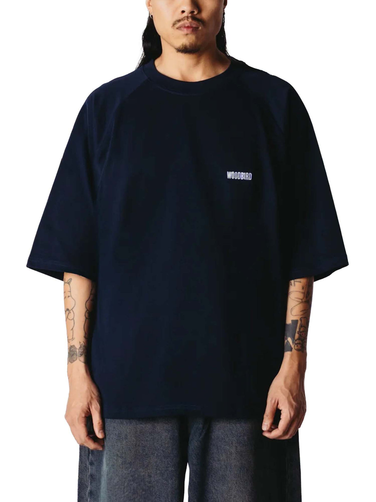 Woodbird WBBlake HK Home Tee Blu