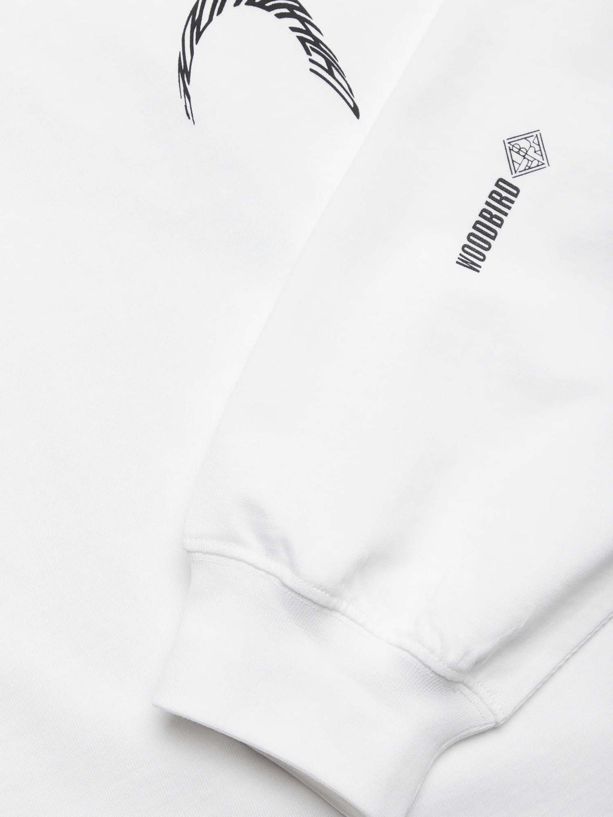 Woodbird WBBeam LS Warp Tee Bianco