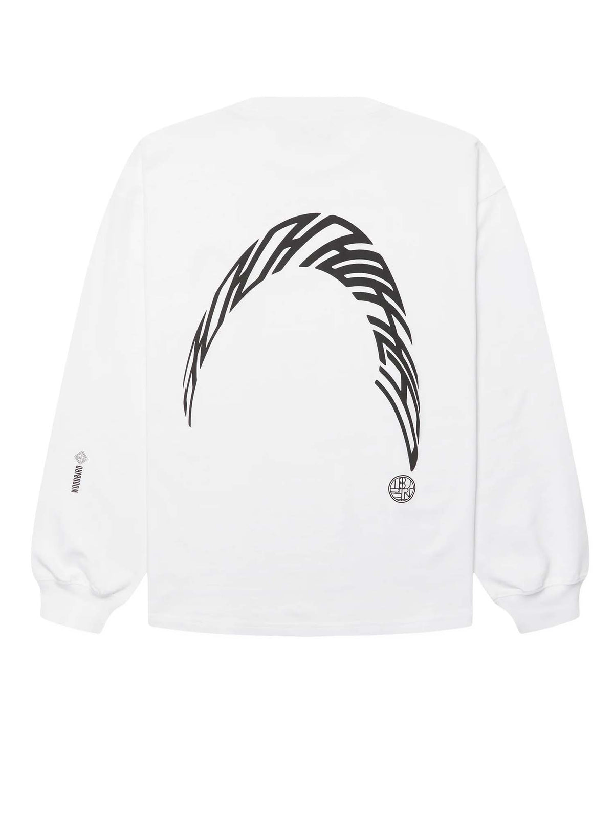 Woodbird WBBeam LS Warp Tee Bianco