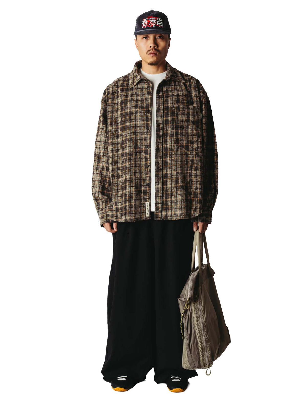 Woodbird WBJong Wash Check Shirt Verde