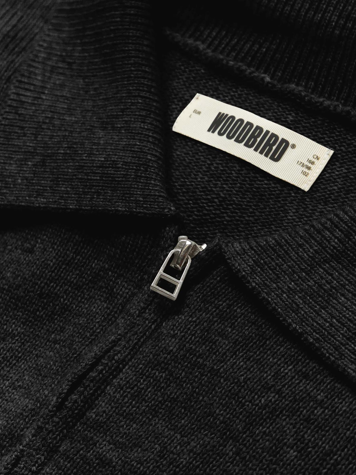 Woodbird WBKang 1/2 Zip Polo Nero