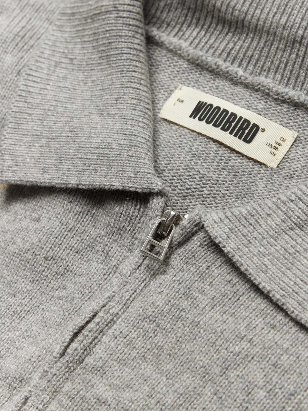 Woodbird WBKang 1/2 Zip Polo Grigio