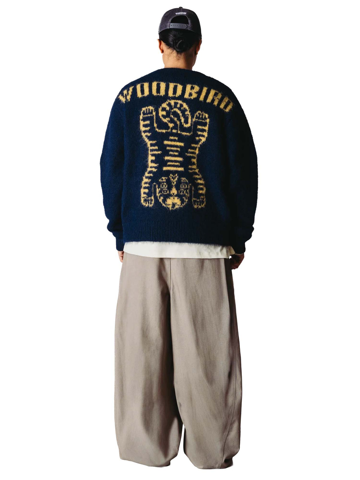Woodbird WBKoon Zip Tiger Cardigan Blu