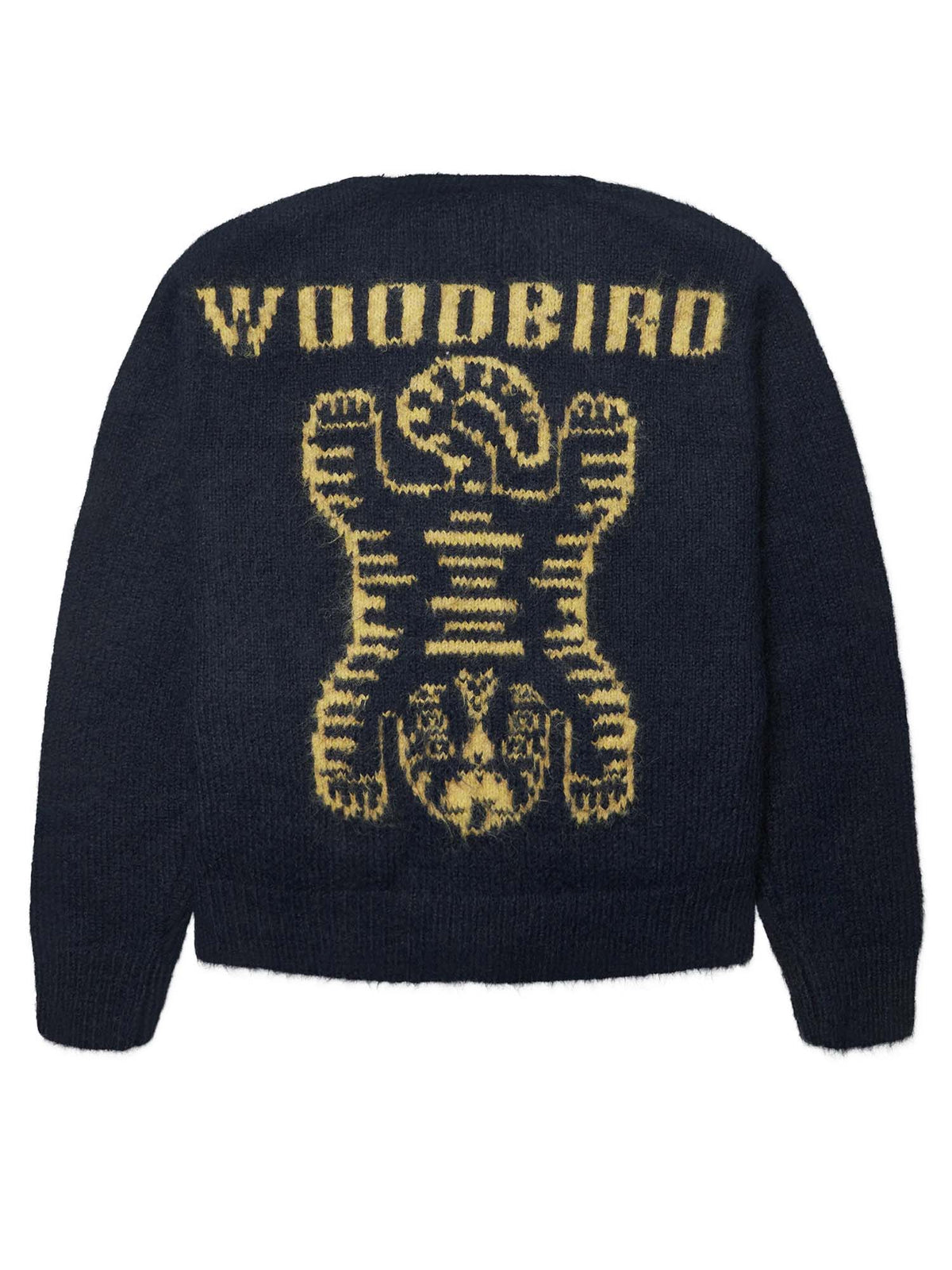 Woodbird WBKoon Zip Tiger Cardigan Blu