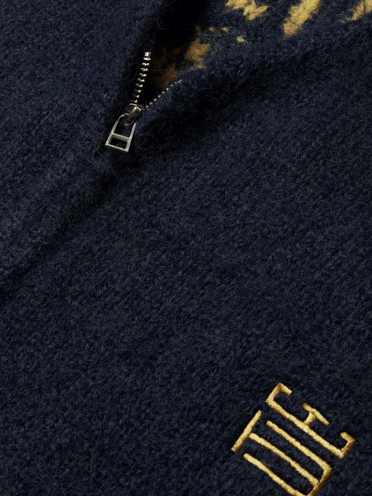 Woodbird WBKoon Zip Tiger Cardigan Blu