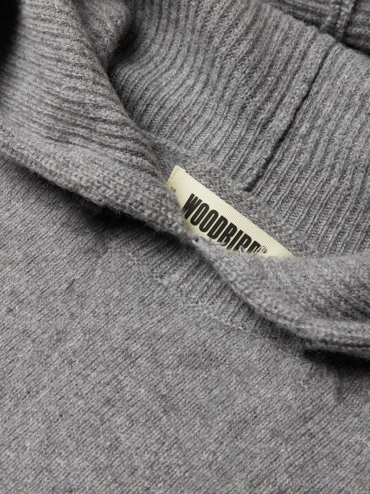 Woodbird WBEve Knit Hoodie Grigio