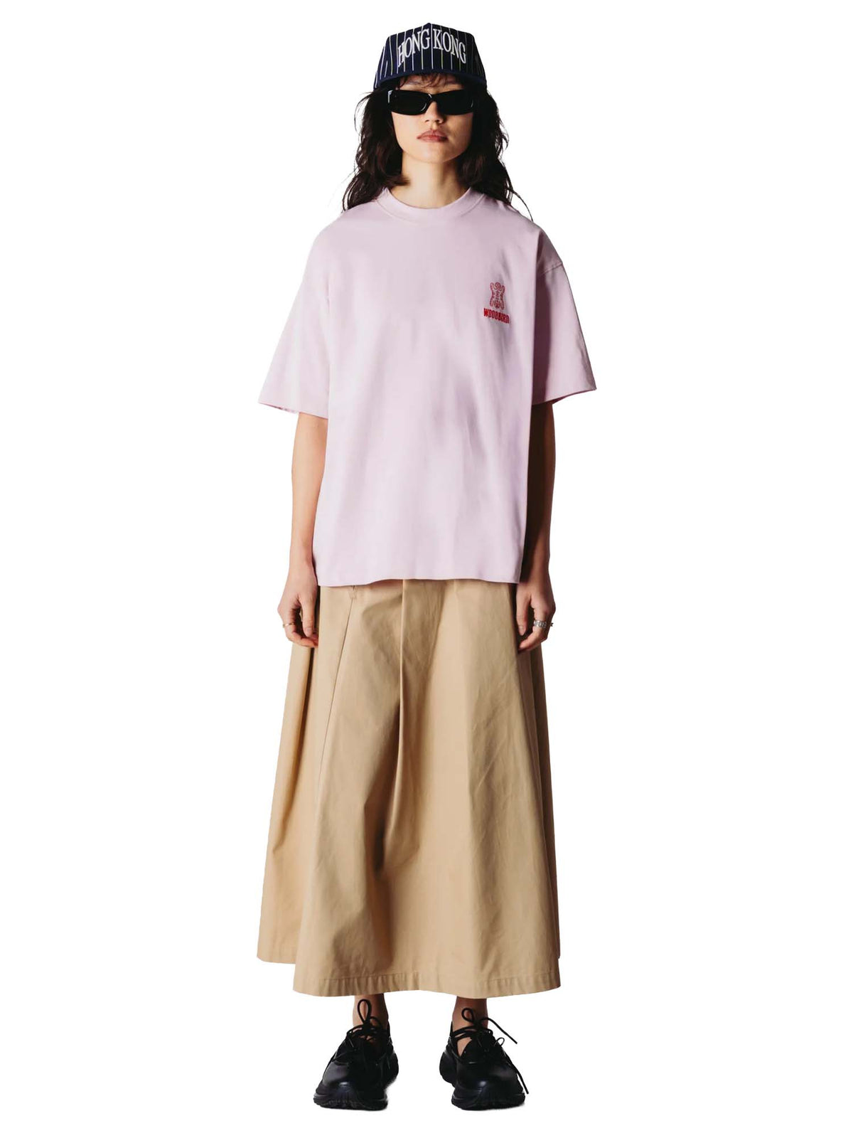 Woodbird WBMia Pleat Twill Skirt Beige