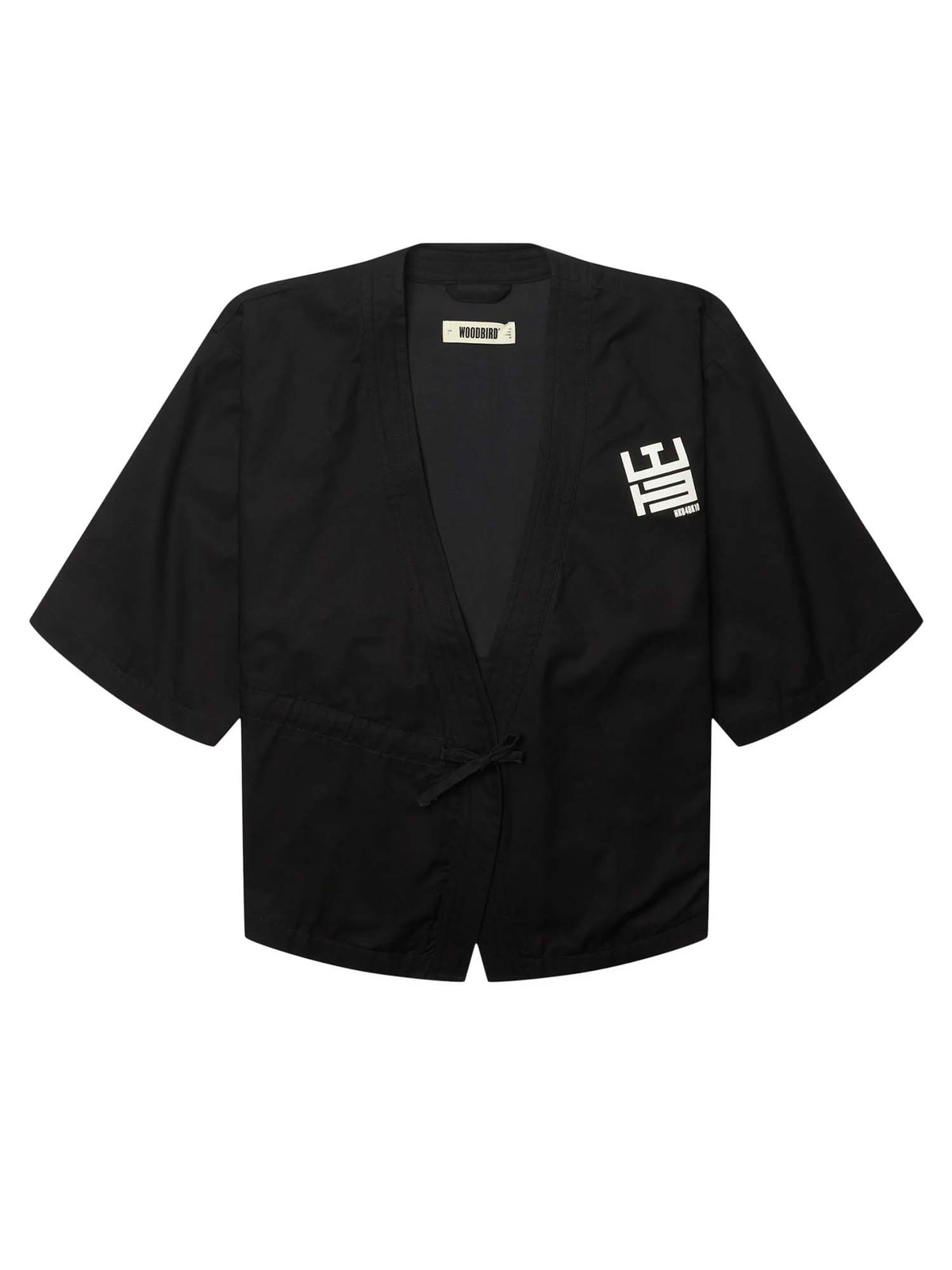 Woodbird WBStill Kimono Jacket Nero
