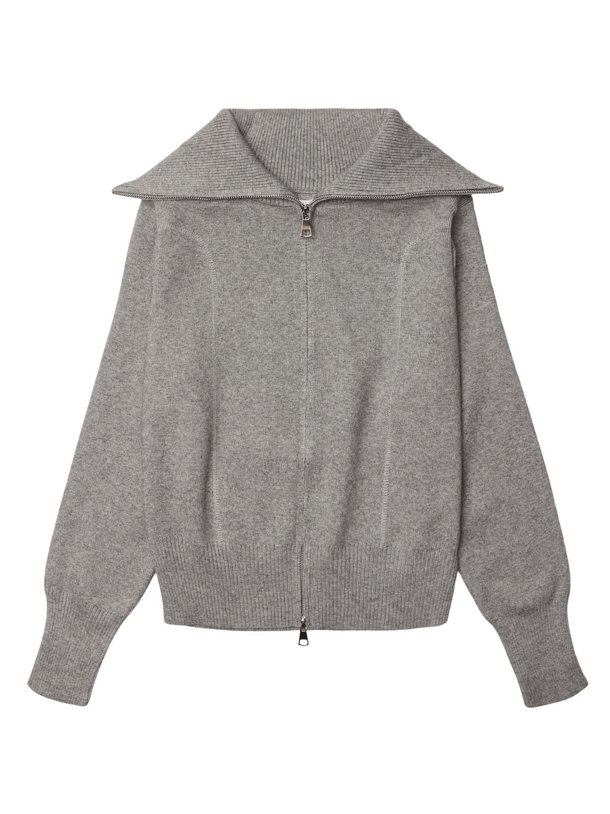 Woodbird WBLily Full Zip Cardigan Grigio