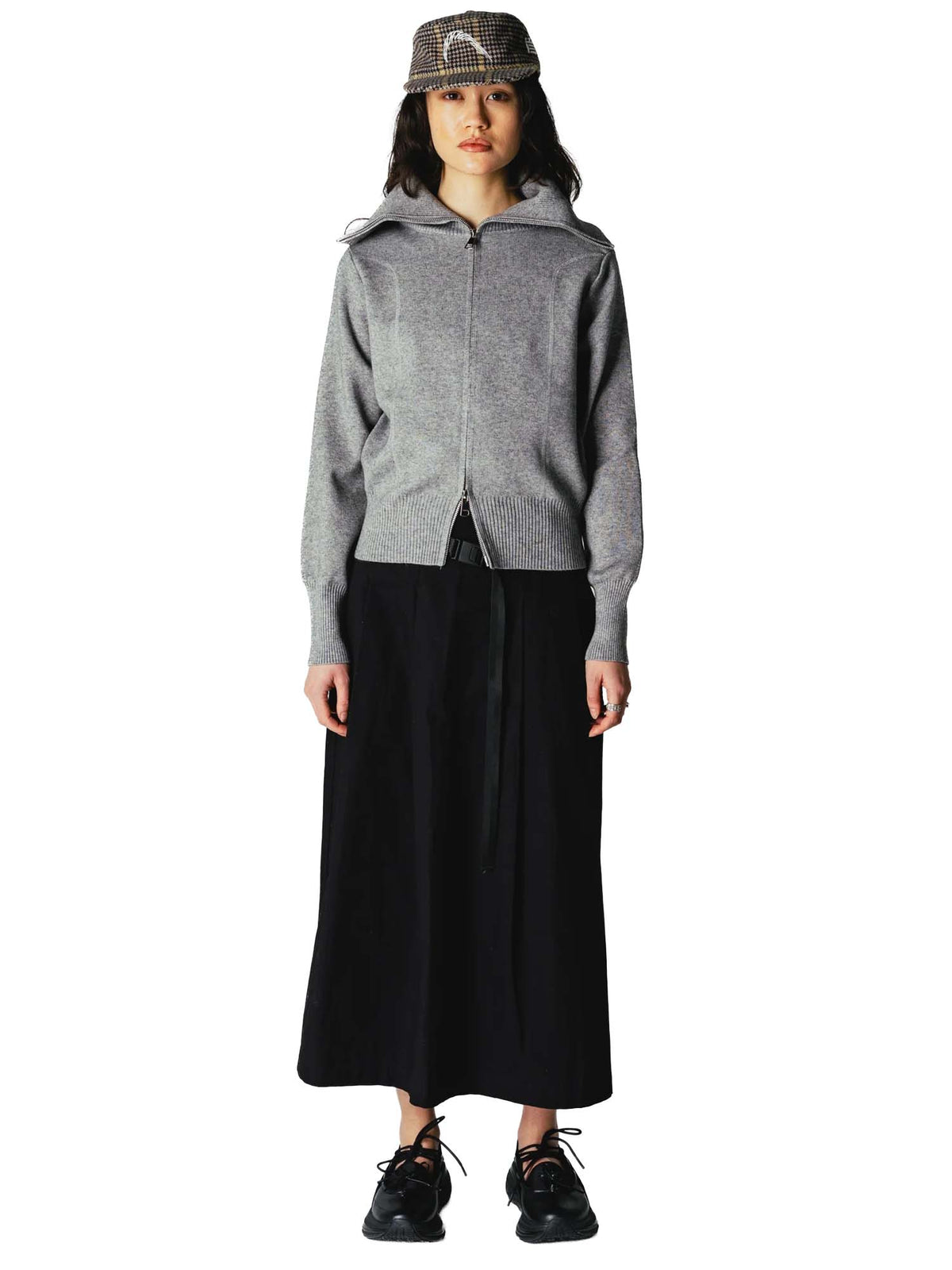 Woodbird WBLily Full Zip Cardigan Grigio