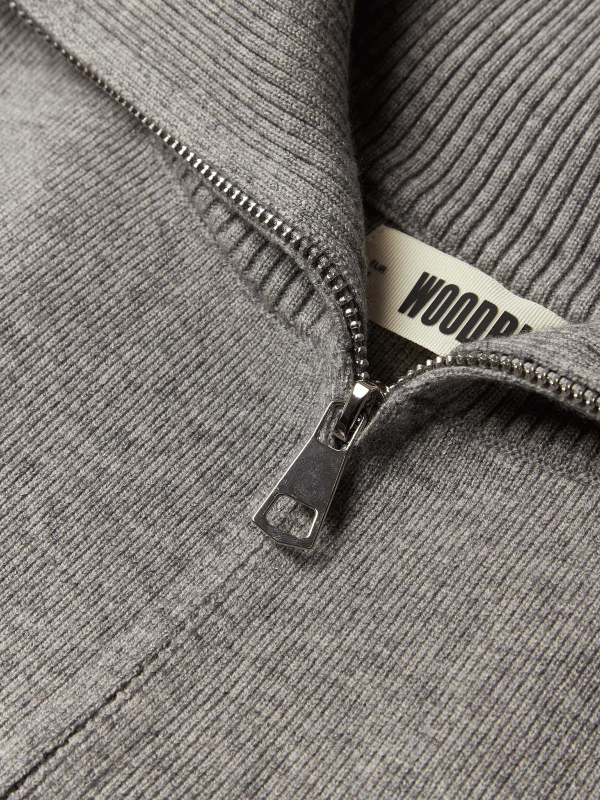 Woodbird WBLily Full Zip Cardigan Grigio