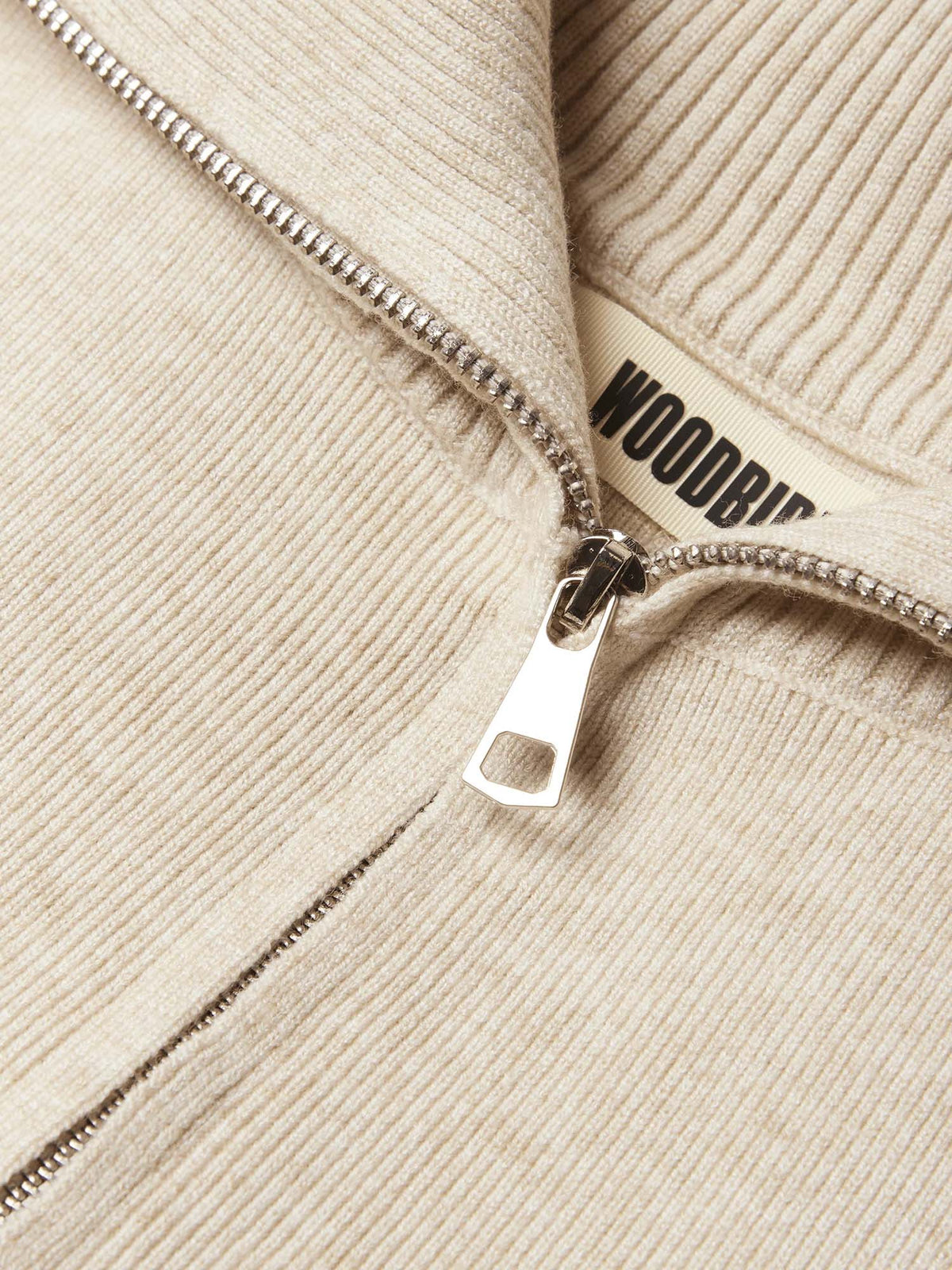 Woodbird WBLily Full Zip Cardigan Beige