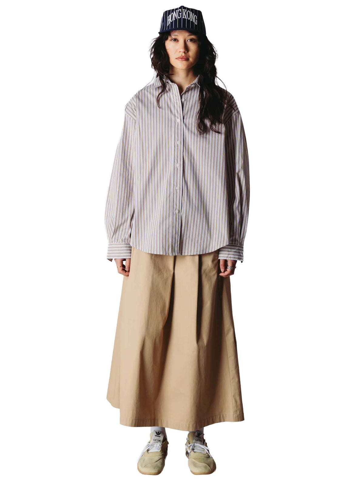 Woodbird WBLiva Stripe Shirt Marrone