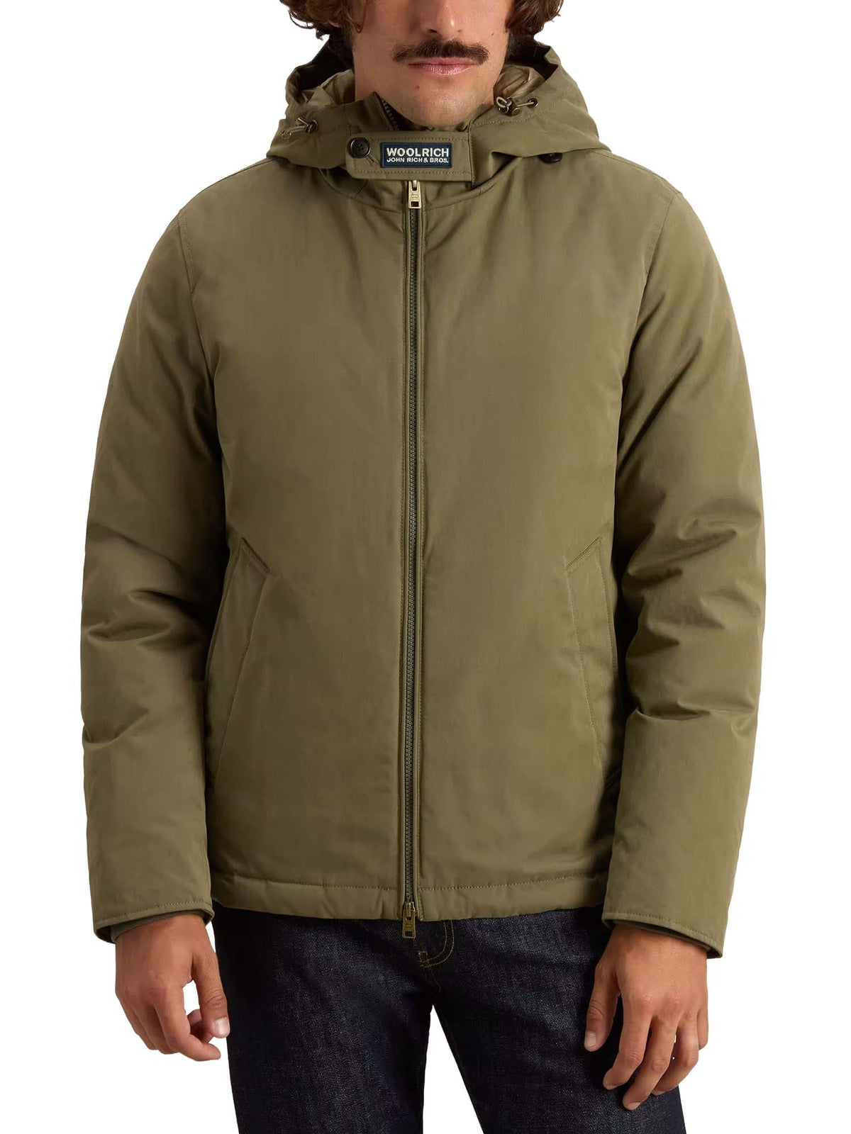 Woolrich Giacca Pacific in Mountain Cloth Verde