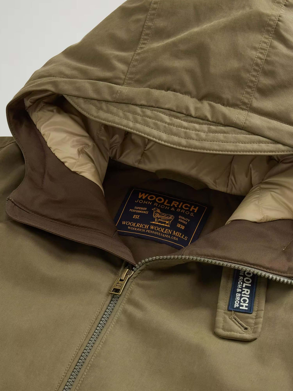 Woolrich Giacca Pacific in Mountain Cloth Verde