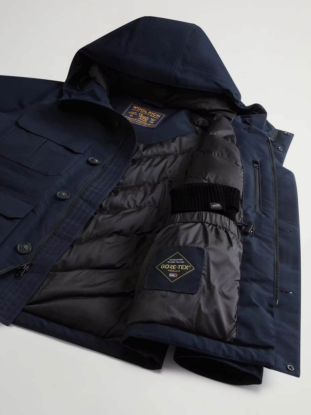 Woolrich Giacca Mountain impermeabile in tessuto riciclato GORE-TEX Blu